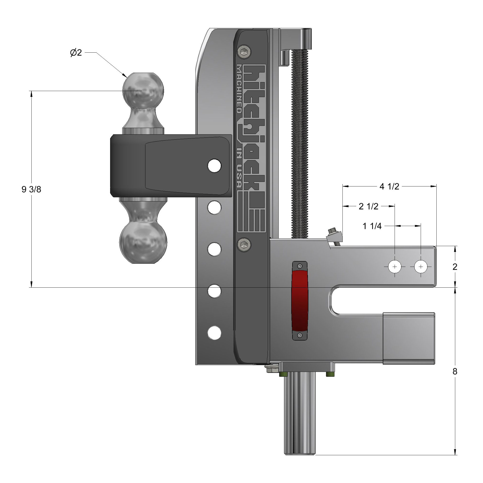 HitchJack, 2" Shank, 10" Stroke - Image 10